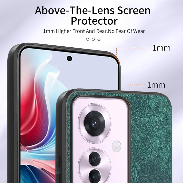For OPPO Reno11 F 5G Retro Skin-feel Ring Card Wallet Phone Case