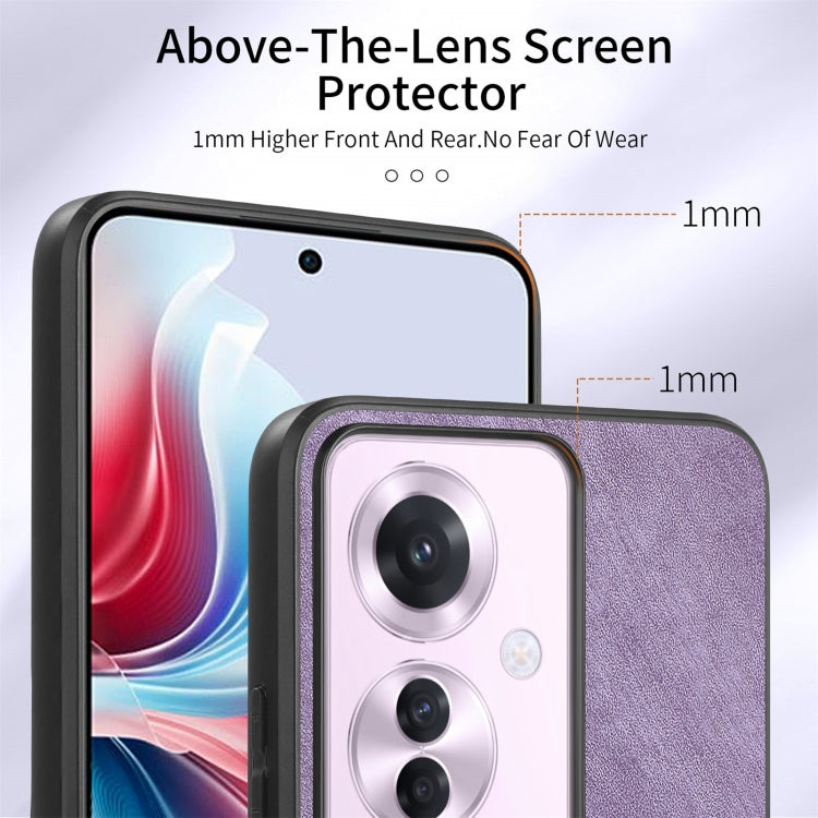 For OPPO Reno11 F 5G Retro Skin-feel Ring Card Wallet Phone Case