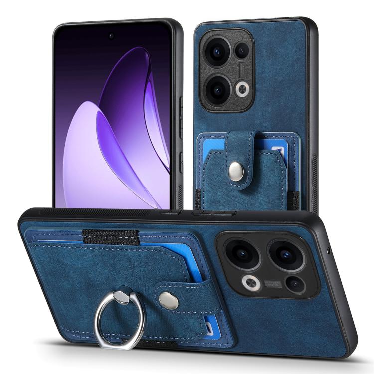 For OPPO Reno13 Retro Skin-feel Ring Card Wallet Phone Case