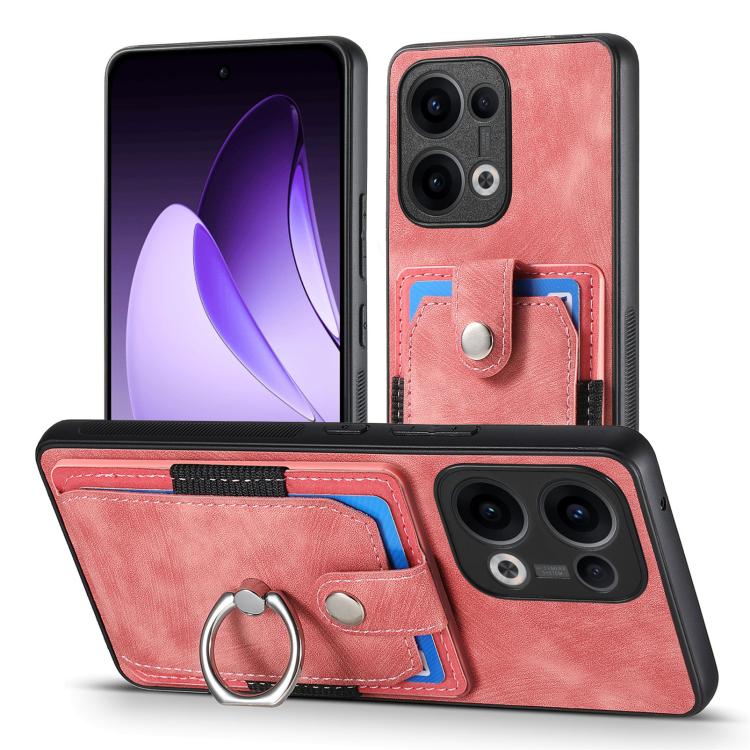 For OPPO Reno13 Retro Skin-feel Ring Card Wallet Phone Case
