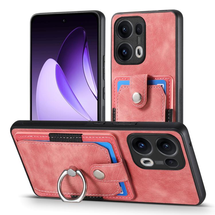 For OPPO Reno13 Pro Retro Skin-feel Ring Card Wallet Phone Case