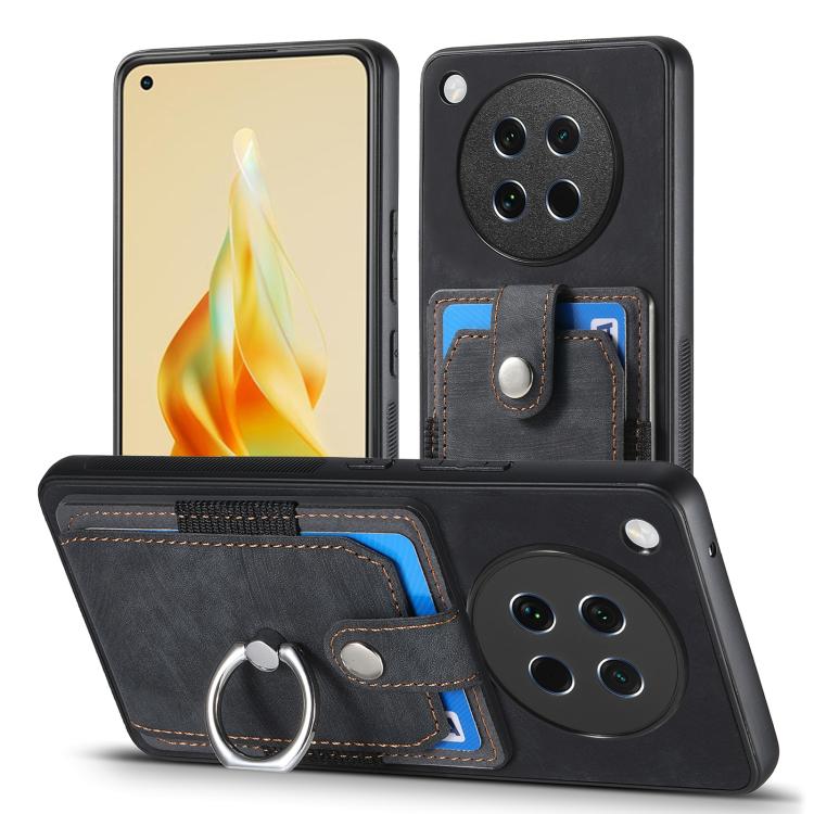 For OPPO Find X8s Retro Skin-feel Ring Card Wallet Phone Case