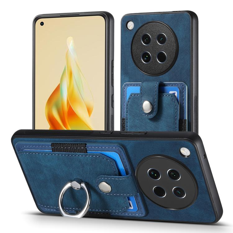 For OPPO Find X8s Retro Skin-feel Ring Card Wallet Phone Case