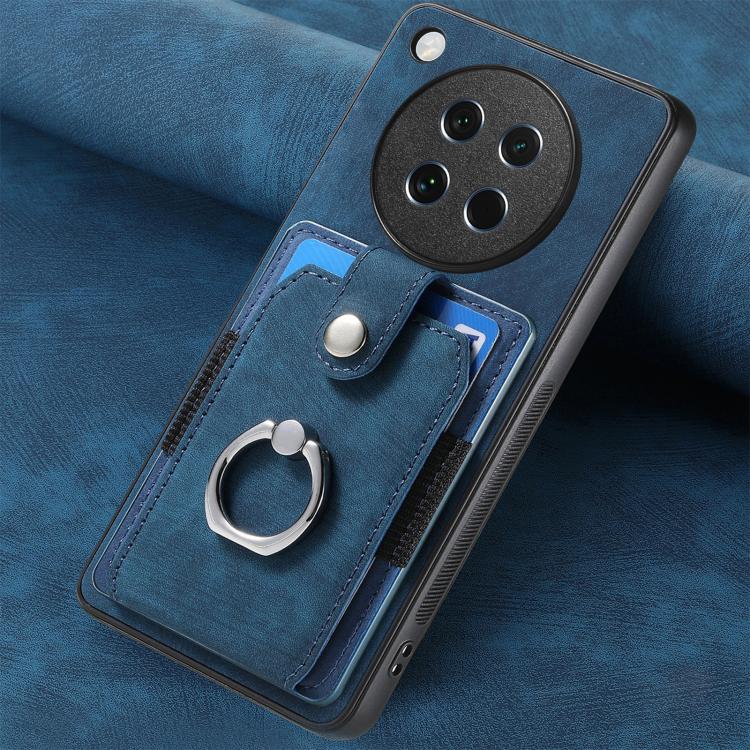 For OPPO Find X8s Retro Skin-feel Ring Card Wallet Phone Case