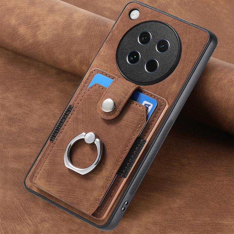 For OPPO Find X8s Retro Skin-feel Ring Card Wallet Phone Case