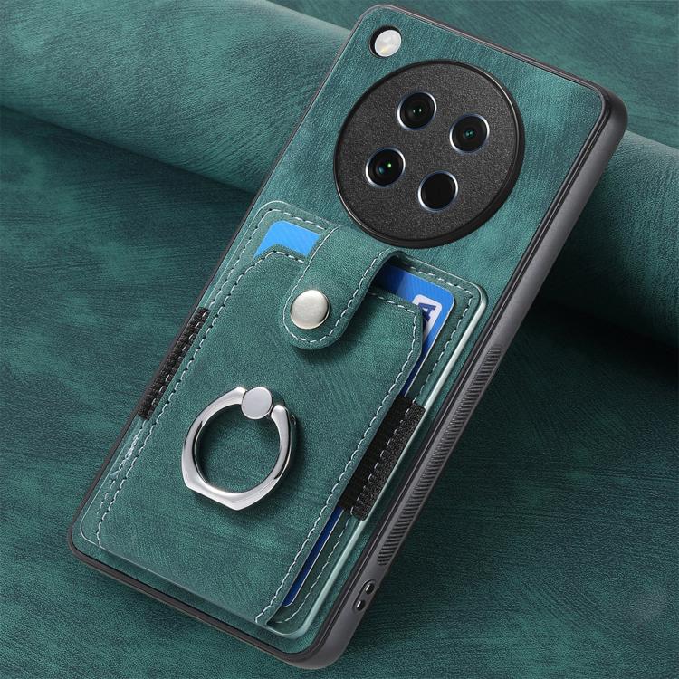 For OPPO Find X8s Retro Skin-feel Ring Card Wallet Phone Case