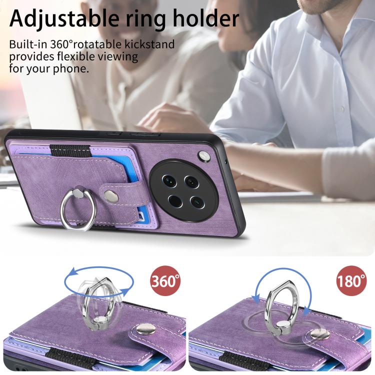 For OPPO Find X8s Retro Skin-feel Ring Card Wallet Phone Case