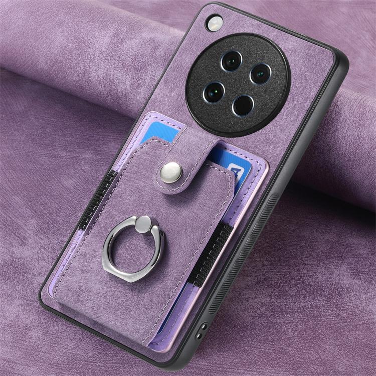 For OPPO Find X8s Retro Skin-feel Ring Card Wallet Phone Case