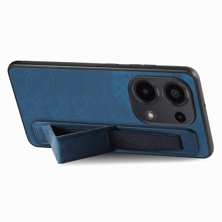 For Xiaomi Redmi Note 13 Pro 4G Retro Wristband Holder Leather Back Phone Case