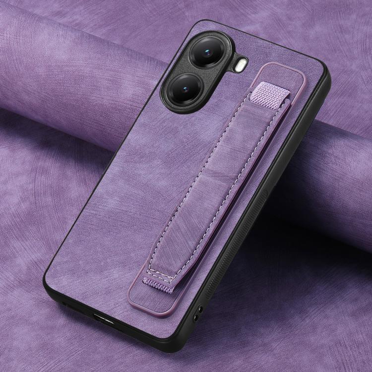 For Xiaomi Poco X7 Pro Retro Wristband Holder Leather Back Phone Case