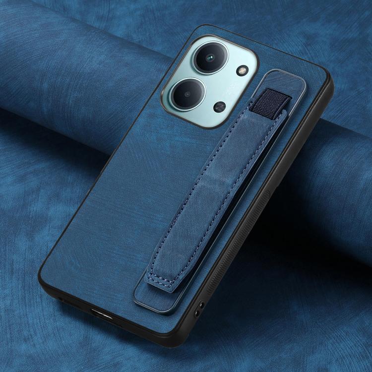 For Redmi 15C 5G / 4G Glodal 171mm Retro Wristband Holder Leather Back Phone Case