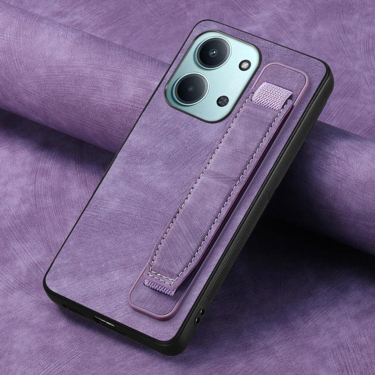 For Redmi 15C 5G / 4G Glodal 171mm Retro Wristband Holder Leather Back Phone Case