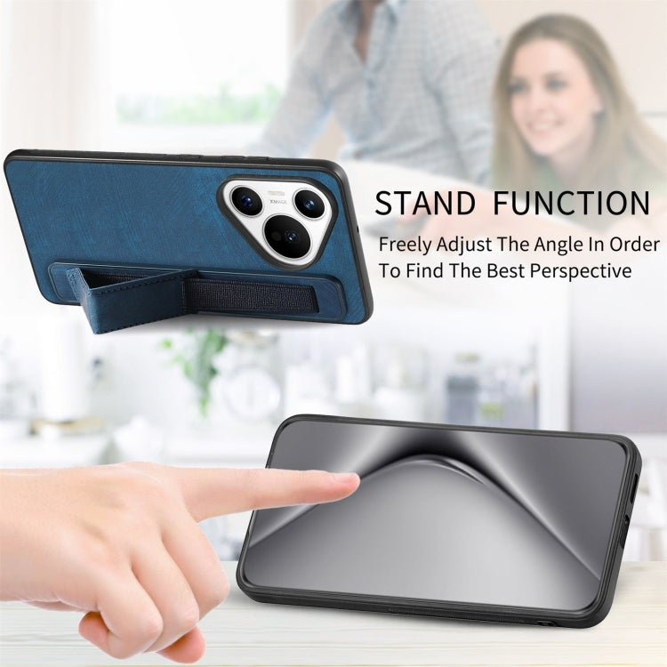 For Huawei Pura 70 Pro+ Retro Wristband Holder Leather Back Phone Case