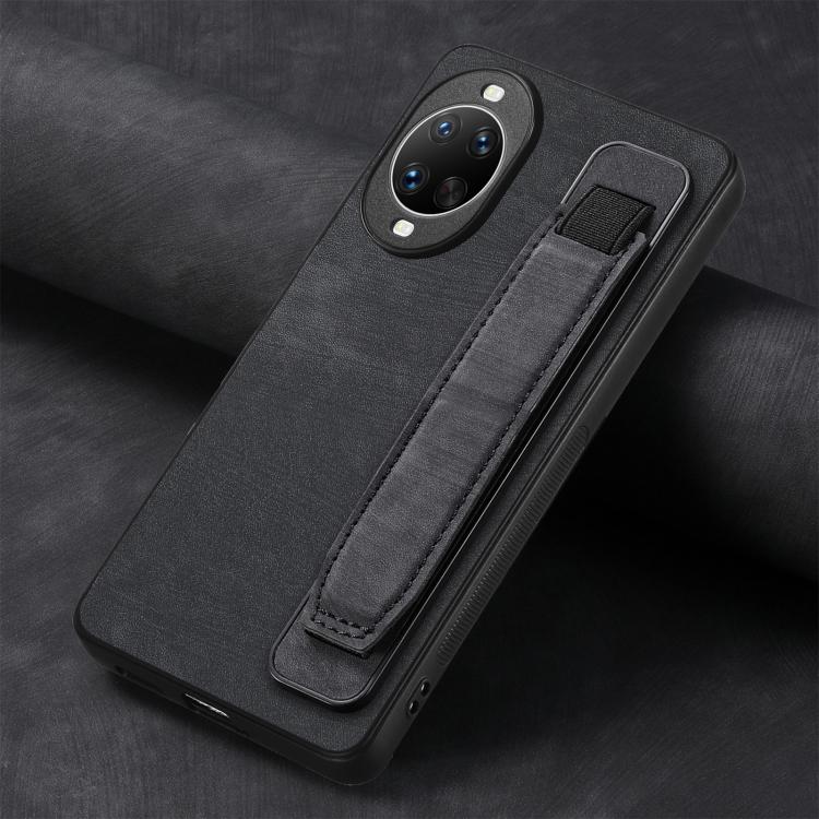 For Huawei nova 14 Pro Retro Wristband Holder Leather Back Phone Case