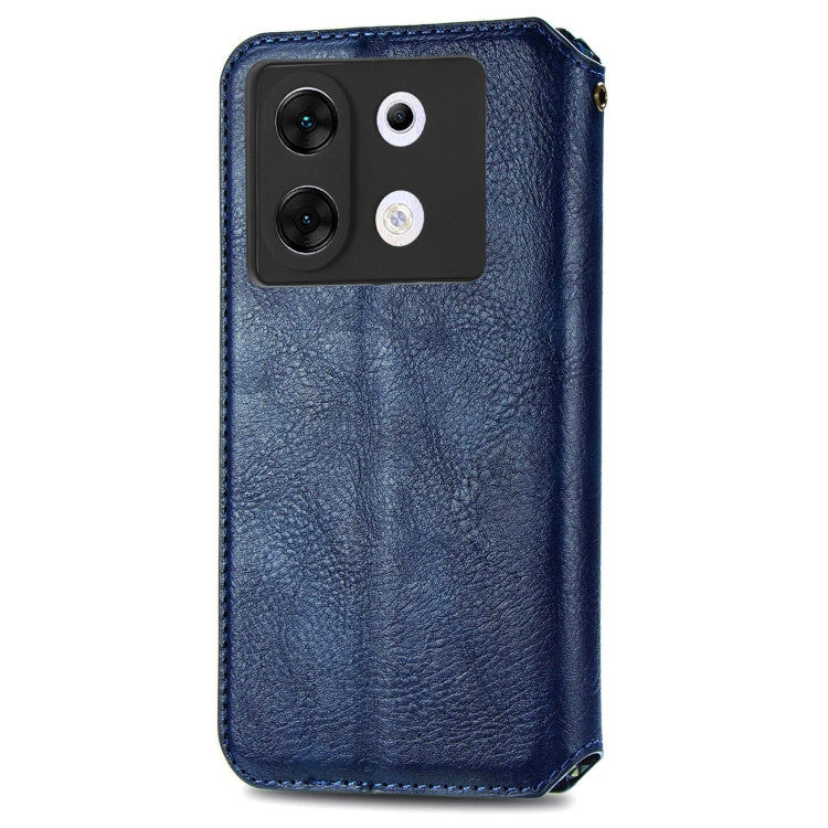 For Infinix Zero 30 5G Cubic Grid Pressed Magnetic Leather Phone Case