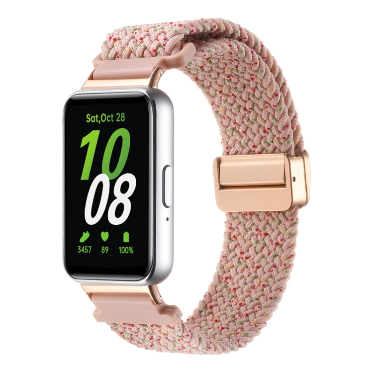 For Samsung Galaxy Fit3 Magnetic Buckle Nylon Braid Watch Band