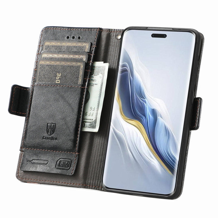 For Honor Magic6 Pro CaseNeo Splicing Dual Magnetic Buckle Leather Phone Case
