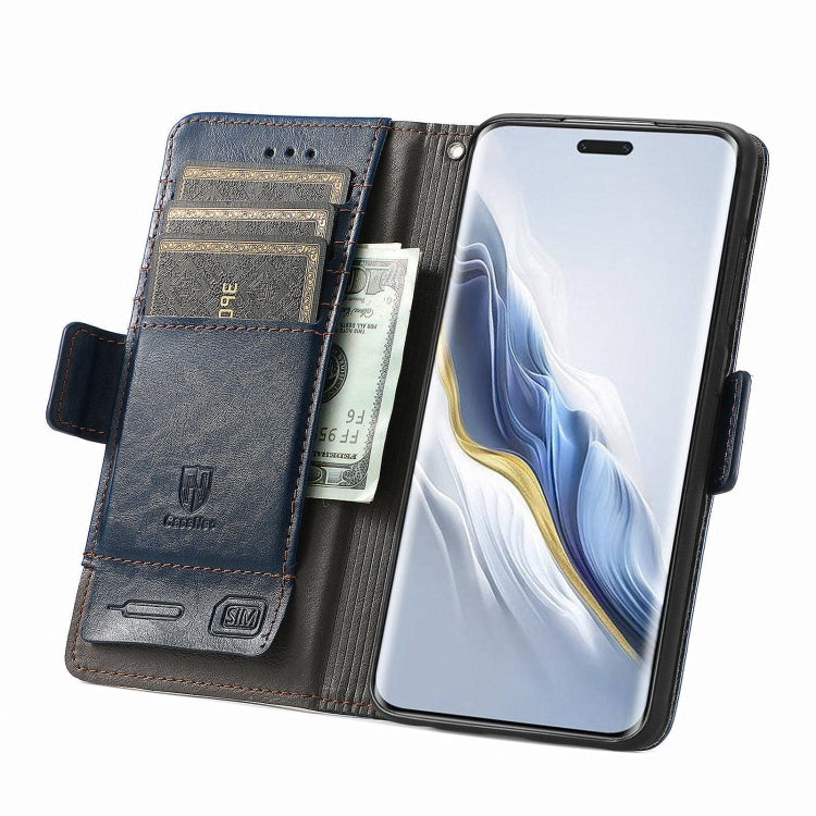For Honor Magic6 Pro CaseNeo Splicing Dual Magnetic Buckle Leather Phone Case