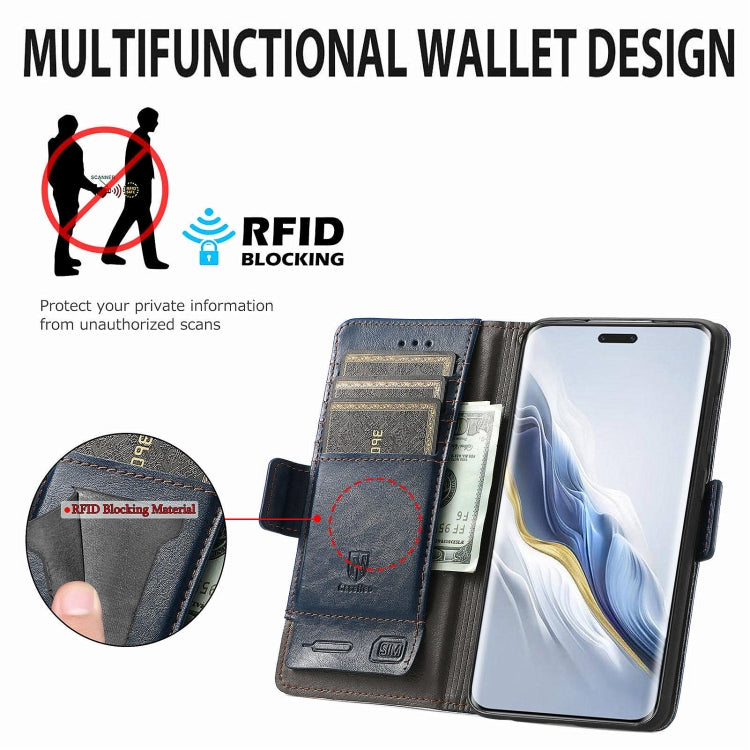 For Honor Magic6 Pro CaseNeo Splicing Dual Magnetic Buckle Leather Phone Case