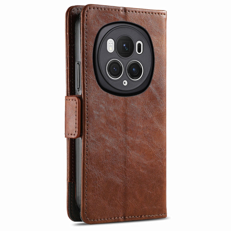 For Honor Magic6 Pro CaseNeo Splicing Dual Magnetic Buckle Leather Phone Case