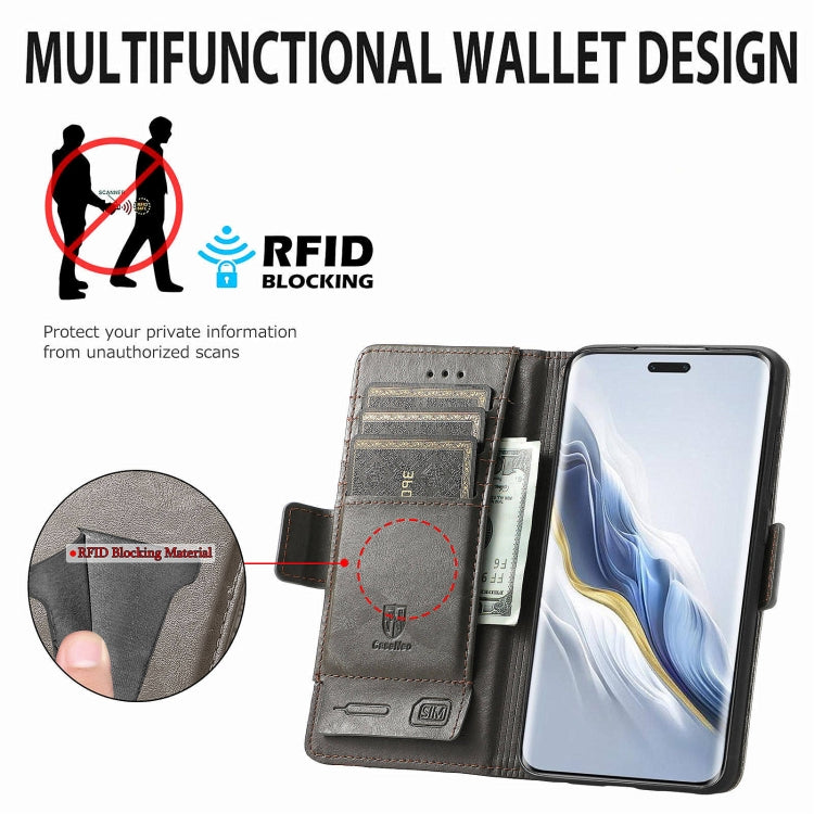 For Honor Magic6 Pro CaseNeo Splicing Dual Magnetic Buckle Leather Phone Case