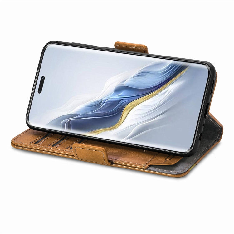 For Honor Magic6 Pro CaseNeo Splicing Dual Magnetic Buckle Leather Phone Case