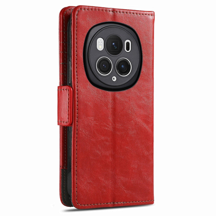 For Honor Magic6 Pro CaseNeo Splicing Dual Magnetic Buckle Leather Phone Case