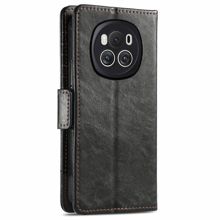 FOr Honor Magic6 CaseNeo Splicing Dual Magnetic Buckle Leather Phone Case
