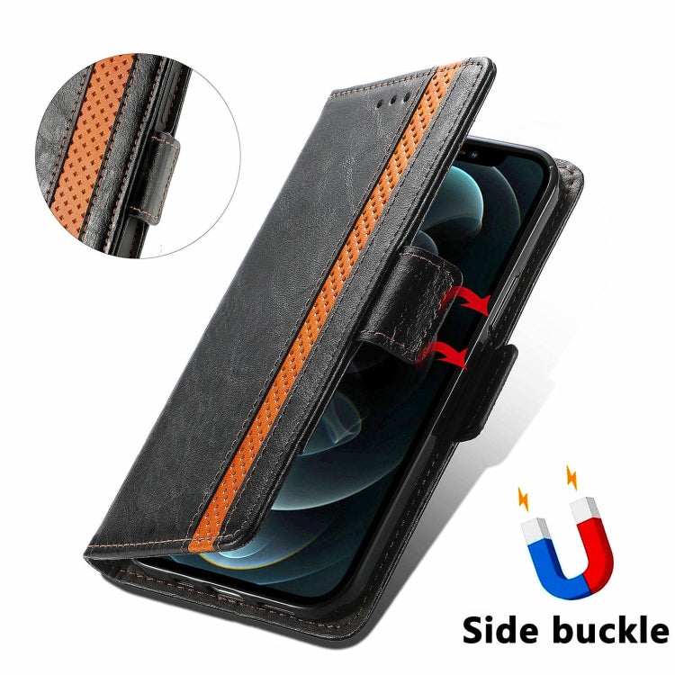 FOr Honor Magic6 CaseNeo Splicing Dual Magnetic Buckle Leather Phone Case