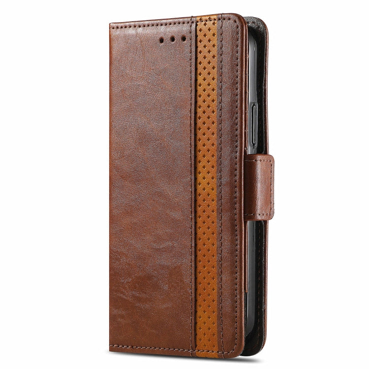 FOr Honor Magic6 CaseNeo Splicing Dual Magnetic Buckle Leather Phone Case