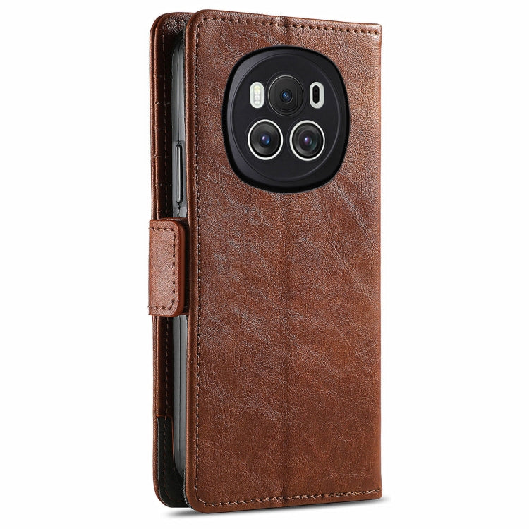 FOr Honor Magic6 CaseNeo Splicing Dual Magnetic Buckle Leather Phone Case