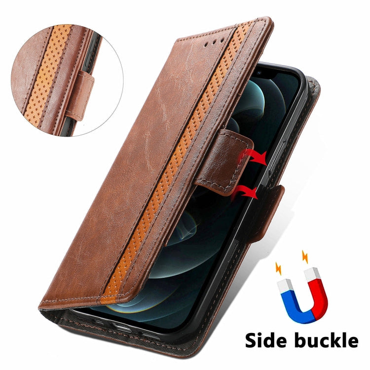 FOr Honor Magic6 CaseNeo Splicing Dual Magnetic Buckle Leather Phone Case