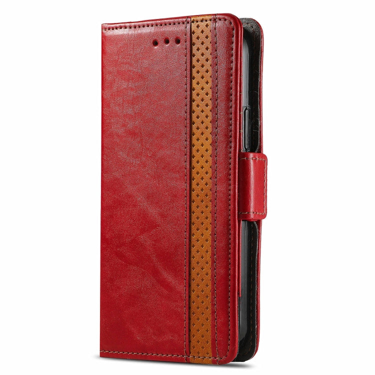 FOr Honor Magic6 CaseNeo Splicing Dual Magnetic Buckle Leather Phone Case
