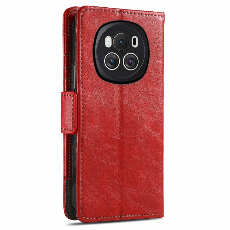FOr Honor Magic6 CaseNeo Splicing Dual Magnetic Buckle Leather Phone Case