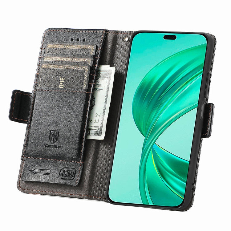 For Honor X8b CaseNeo Splicing Dual Magnetic Buckle Leather Phone Case