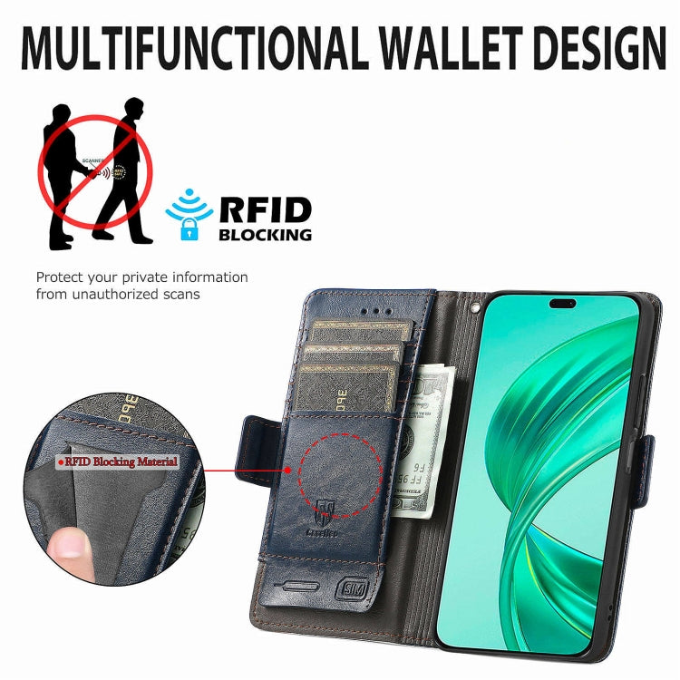 For Honor X8b CaseNeo Splicing Dual Magnetic Buckle Leather Phone Case