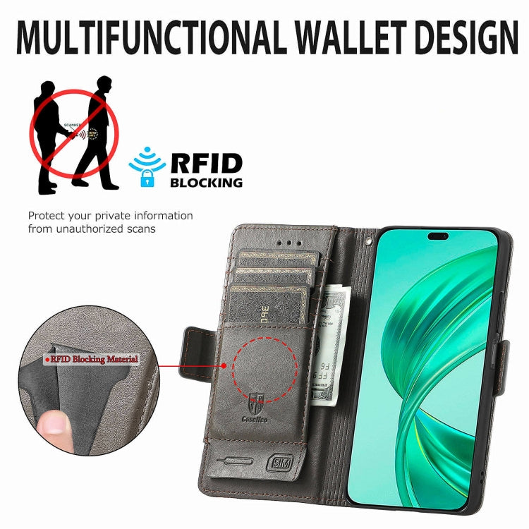 For Honor X8b CaseNeo Splicing Dual Magnetic Buckle Leather Phone Case