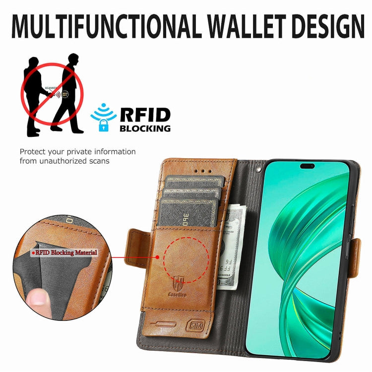 For Honor X8b CaseNeo Splicing Dual Magnetic Buckle Leather Phone Case