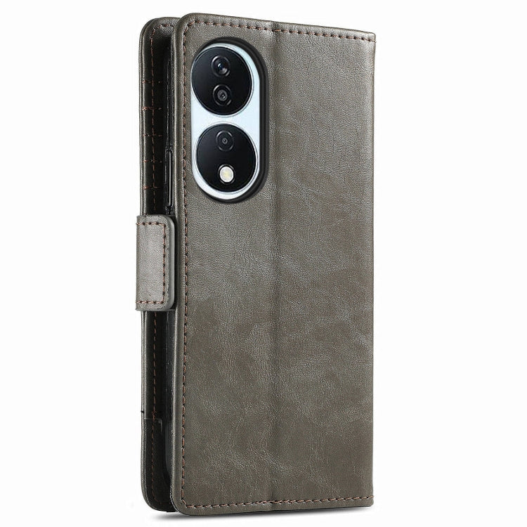 For Honor X7b CaseNeo Splicing Dual Magnetic Buckle Leather Phone Case
