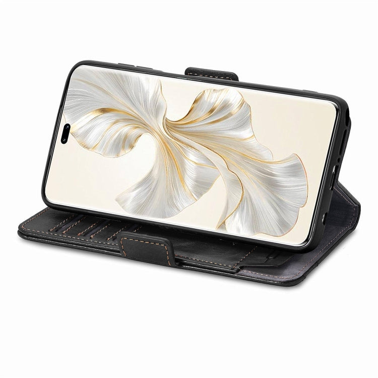 For Honor 100 Pro 5G CaseNeo Splicing Dual Magnetic Buckle Leather Phone Case