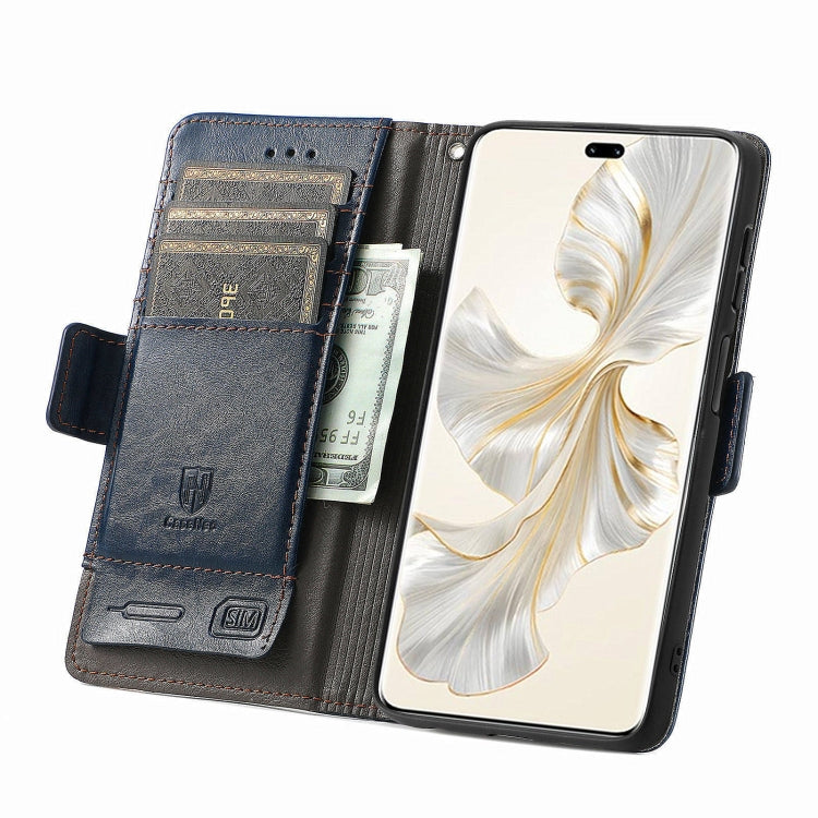 For Honor 100 Pro 5G CaseNeo Splicing Dual Magnetic Buckle Leather Phone Case