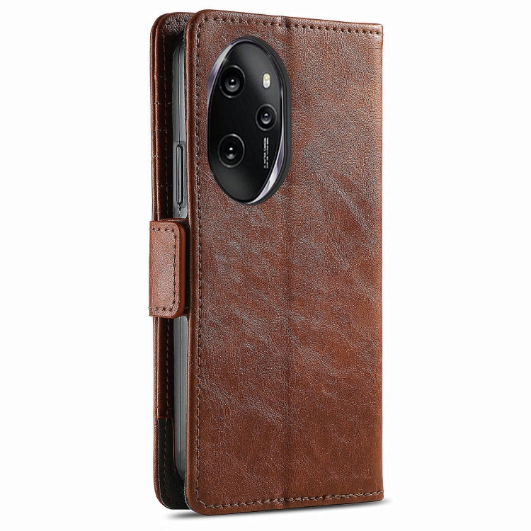 For Honor 100 Pro 5G CaseNeo Splicing Dual Magnetic Buckle Leather Phone Case