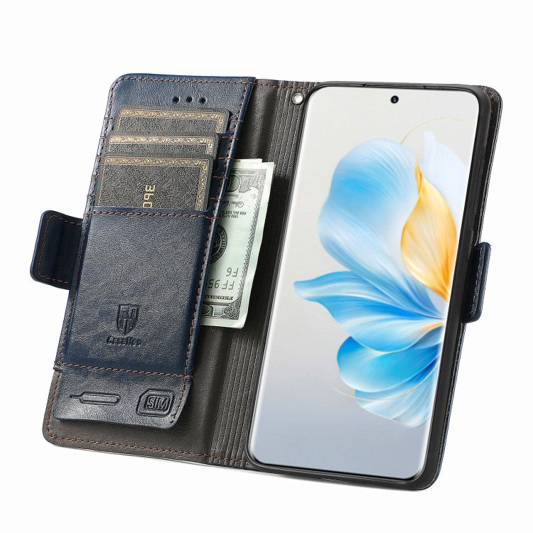 For Honor 100 5G CaseNeo Splicing Dual Magnetic Buckle Leather Phone Case