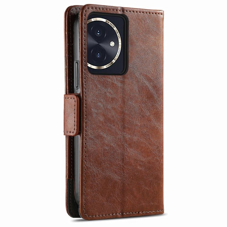 For Honor 100 5G CaseNeo Splicing Dual Magnetic Buckle Leather Phone Case