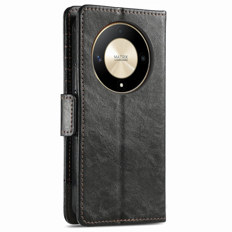 For Honor X9b CaseNeo Splicing Dual Magnetic Buckle Leather Phone Case