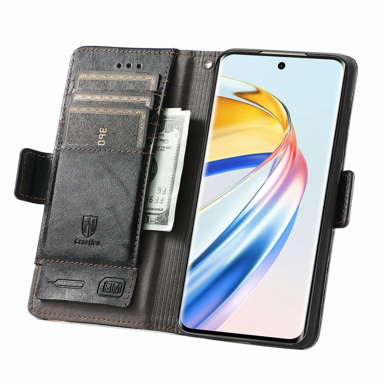 For Honor X9b CaseNeo Splicing Dual Magnetic Buckle Leather Phone Case