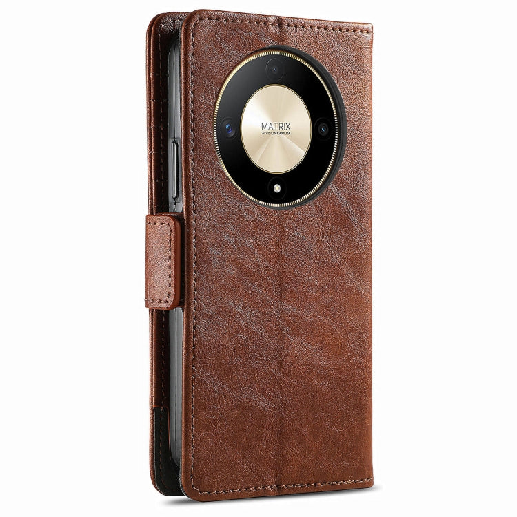 For Honor X9b CaseNeo Splicing Dual Magnetic Buckle Leather Phone Case