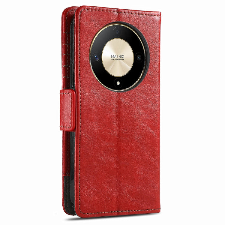 For Honor X9b CaseNeo Splicing Dual Magnetic Buckle Leather Phone Case