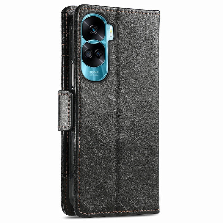 For Honor X50i CaseNeo Splicing Dual Magnetic Buckle Leather Phone Case