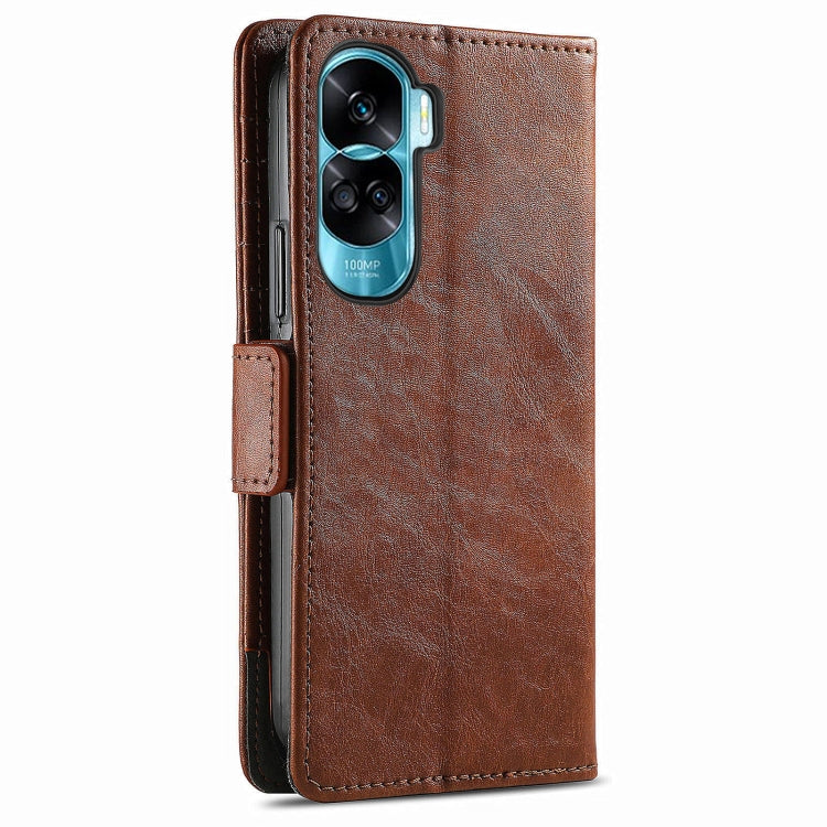 For Honor X50i CaseNeo Splicing Dual Magnetic Buckle Leather Phone Case